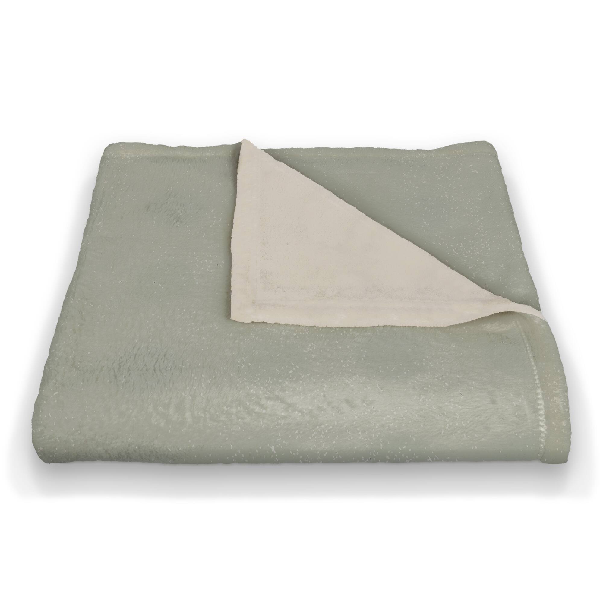 50" x 60" Sage Happiness Blooms From Within Coral Fleece Throw Blanket